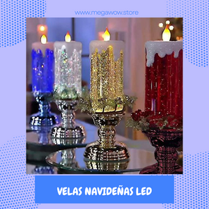 🕯️🎅VELAS LED NAVIDEÑAS - EFECTO LLAMA REALISTA🎅🕯️